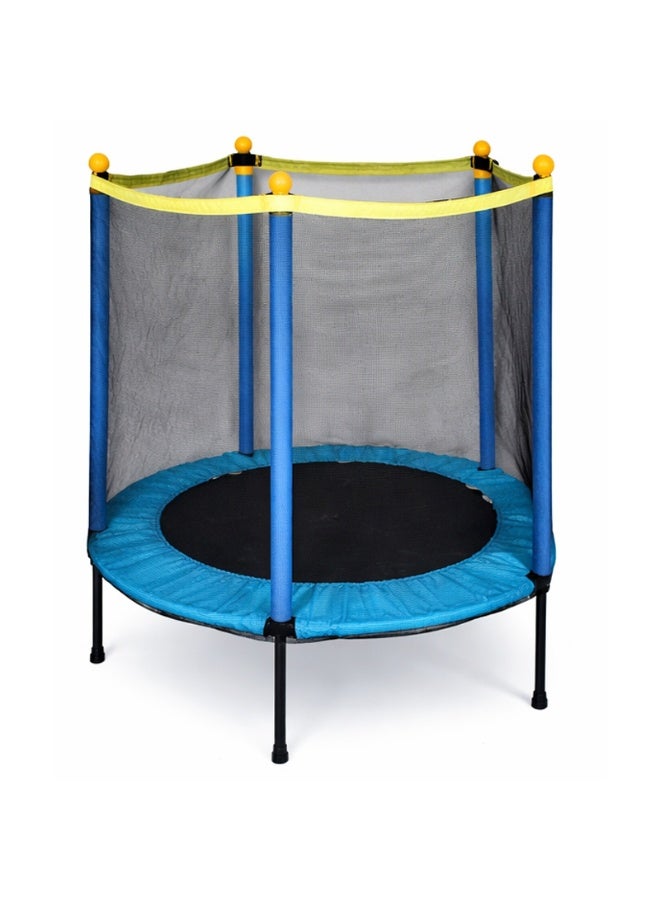 DubaiGallery Kids Jumping Trampoline with Safety Net Enclosure, Reinforced Metal Legs, Foam Wrapped Poles, Durable Fabric Mat, Secure Outdoor Indoor Play Equipment for Children - Image 3